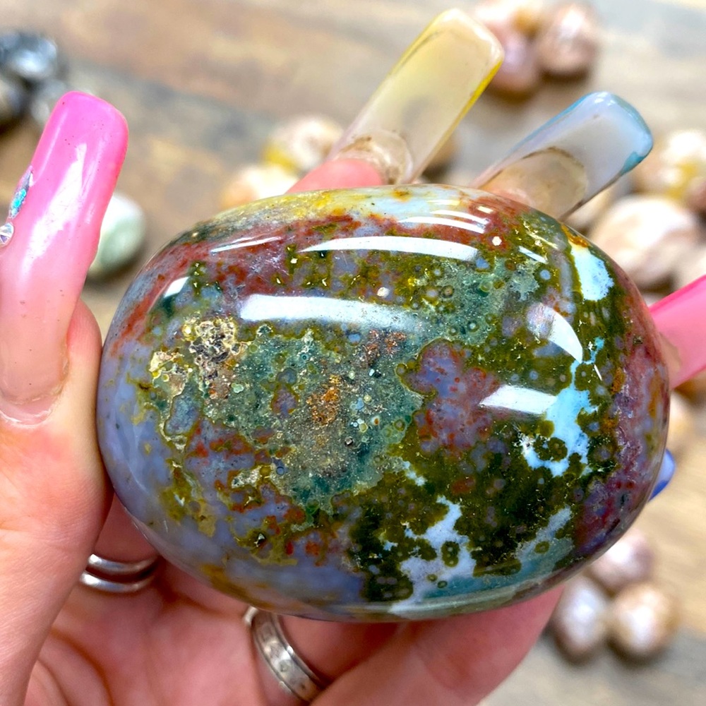 Ocean jasper palm stone
